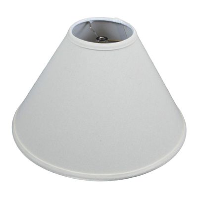 FenchelShades.com Lampshade 5" Top Diameter x 15" Bottom Diameter x 10" Slant Height with Washer (Spider) Attachment for Lamps with a Harp (Beige Homespun)