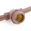Novelty Lights 25 Feet Heavy Duty Light String, 25 E12 Sockets, Brown Wire view 1