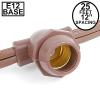 Novelty Lights 25 Feet Heavy Duty Light String, 25 E12 Sockets, Brown Wire view 2