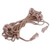 Novelty Lights 25 Feet Heavy Duty Light String, 25 E12 Sockets, Brown Wire view 3