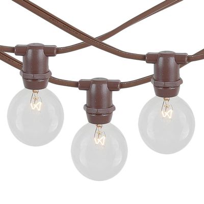 Novelty Lights 25' Clear Incandescent G40 Globe Outdoor String Lights