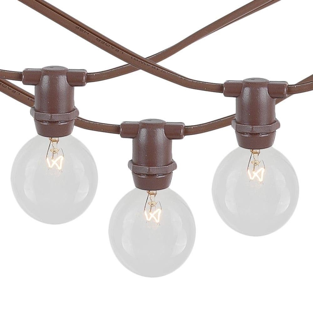 Novelty Lights 25' Clear Incandescent G40 Globe Outdoor String Lights