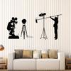 DesignToRefine Vinyl Wall Cinema Cinematography Camera Filming Director Decal Stickers Large Decor (768ig) Pink view 1