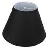 FenchelShades.com Lampshade 9" Top Diameter x 18" Bottom Diameter x 13" Slant Height with Washer (Spider) Attachment for Lamps with a Harp (Black) view 1
