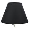 FenchelShades.com Lampshade 9" Top Diameter x 18" Bottom Diameter x 13" Slant Height with Washer (Spider) Attachment for Lamps with a Harp (Black) view 2