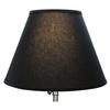 FenchelShades.com Lampshade 9" Top Diameter x 18" Bottom Diameter x 13" Slant Height with Washer (Spider) Attachment for Lamps with a Harp (Black) view 3