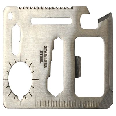 ust Survival Card Tool 0.5 Multitools, Stainless steel, One Size (20-MTL0004-02)