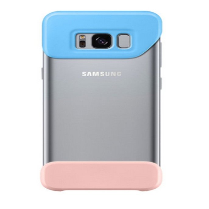 Samsung Galaxy S8 Two Piece Cover, Blue / Pink
