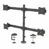 Desk Mount Quad Monitor Arm up to 27in, 17.6lb/8kg, VESA (ARMQUAD) view 1