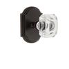 Grandeur 828322 Arc Plate Privacy with Baguette Crystal Knob in Timeless Bronze, 2.75 view 1