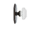 Grandeur 828322 Arc Plate Privacy with Baguette Crystal Knob in Timeless Bronze, 2.75 view 3