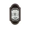 Grandeur 828322 Arc Plate Privacy with Baguette Crystal Knob in Timeless Bronze, 2.75 view 4