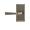 Grandeur 825360 Carre Plate Privacy with Georgetown Lever in Satin Nickel, Privacy - 2.375 view 2