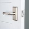 Grandeur 825360 Carre Plate Privacy with Georgetown Lever in Satin Nickel, Privacy - 2.375 view 3