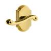 Grandeur 821041 Arc Plate Passage with Newport Lever in Lifetime Brass, 2.375 view 1