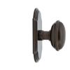 Grandeur 821687 Arc Plate Privacy with Eden Prairie Knob in Timeless Bronze, 2.375 view 3