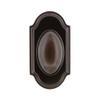 Grandeur 821687 Arc Plate Privacy with Eden Prairie Knob in Timeless Bronze, 2.375 view 4