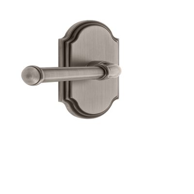 Grandeur 821004 Arc Plate Passage with Georgetown Lever in Antique Pewter, 2.75