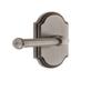 Grandeur 821004 Arc Plate Passage with Georgetown Lever in Antique Pewter, 2.75 view 1