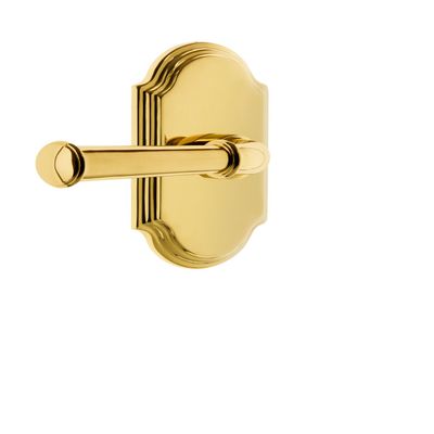 Grandeur 821083 Arc Plate Dummy with Georgetown Lever in Polished Brass