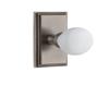 Grandeur 825377 Carre Plate Privacy with Hyde Park Knob in Antique Pewter, Privacy - 2.375 view 1