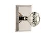 Grandeur 825367 Carre Plate Privacy with Grande Victorian Knob in Polished Nickel, Privacy - 2.75 view 1