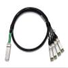 HPC Optics Compatible with Juniper JNP-QSFP-DACBO-1M 40G QSFP to 4xSFP+ Twinax Breakout Cable | 4x10G 1M Passive DAC JNP-QSFP-DACBO-1M-HPC view 1