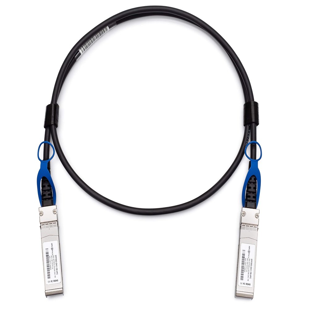 HPC Optics Compatible with Arista CAB-S-S-25G-1M SFP28 to SFP28 1m Twinax Cable