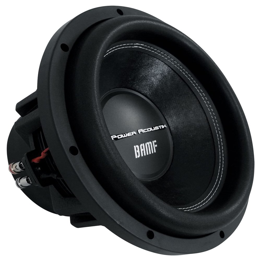 Power Acoustik BAMF-124 BAMF Series Subwoofer (12", 3,500 Watts max, Dual 4), Black
