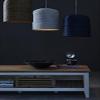 O'THENTIQUE 17.5 Inches Natural Seagrass Ceiling Pendant Lamp Lights Handmade Modern for Home Decor, Living Room, Bedroom, Kids Room, Office, Library (Blue) view 3