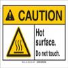 Brady 143816 Machine and Equipment Label, Self-Sticking, Polyester, 3.5" x 5" x 0.006", Black/Red/Yellow on White view 1