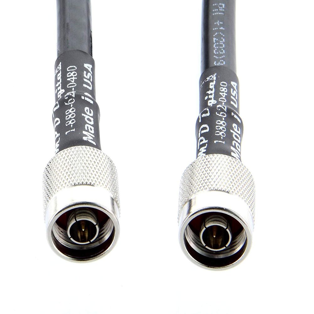 MPD Digital LMR-400DB 85 ft Coaxial Cable - Black, N Male Connectors, Compatible with Antenna, Transmitter, Receiver, RF Equipment