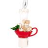 Roman Sleeping Mouse By Candlelight 7 Inch Resin Glass Swivel Plug-In Holiday Wall Night Light, Multicolored view 1