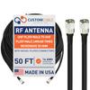 Custom Cable Connection UHF PL259 Male to UHF PL259 Male LMR400 Times Microwave 50 Ohm Coax Low Loss Antenna Cable for Ham Radio, WLAN, CB Radio and WiFi Antenna Feeders (50 Foot) view 1