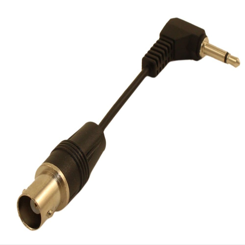 MyCableMart 4inch Right Angle 3.5mm Mono Male to Female BNC Adapter Cable