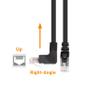 Cable Matters 10Gbps Combo-Pack 90 Degree Cat 6 Ethernet Cable - 5ft, Cat6 Right Angle Ethernet Cable (Right Angle Up and Down Connectors) view 4
