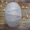 PaperLanternStore.com 20 Inch Gray Irregular Ribbed Paper Lantern (10 PACK) view 2