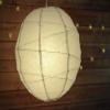 PaperLanternStore.com 20 Inch Gray Irregular Ribbed Paper Lantern (10 PACK) view 3