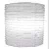 PaperLanternStore.com 8 Inch White Cylinder Paper Lantern (10 PACK) view 1