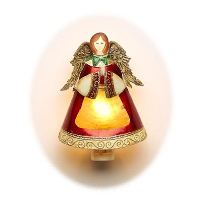 Deco Flair Hand Sculpted Christmas Night Light - Angel