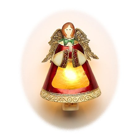 Deco Flair Hand Sculpted Christmas Night Light - Angel