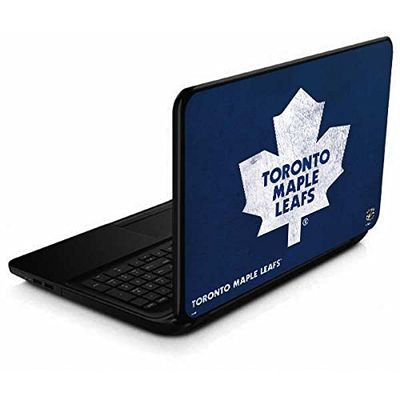 Skinit Decal Laptop Skin Compatible with 15.6 in 15-d038dx - Officially Licensed NHL Toronto Maple Leafs Distressed Design