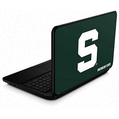 Skinit Decal Laptop Skin Compatible with 15.6 in 15-d038dx - Officially Licensed College Michigan State University Spartans S Design