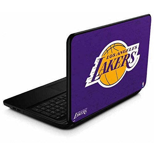Skinit Decal Laptop Skin Compatible with 15.6 in 15-d038dx - Officially Licensed NBA Los Angeles Lakers Purple Primary Logo Design