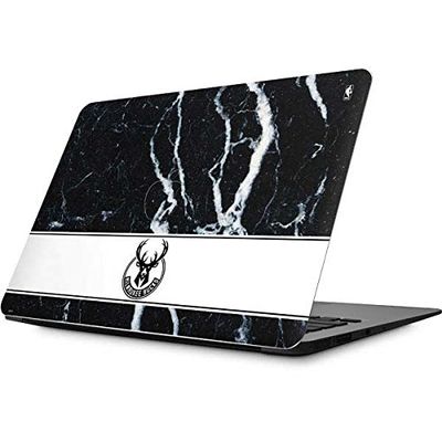 Skinit Decal Laptop Skin Compatible with MacBook Air 13.3 (2010-2017) - Officially Licensed NBA Milwaukee Bucks Marble Design