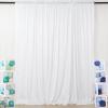 ShinyBeauty 4FTx7FT White Sequin Backdrop,Elegant Wedding & Party Decor,Sparkly Photo Background, Seamless Sequin Curtain | Perfect for Events view 1