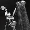 HOTEL SPA - Shower Heads with Handheld Spray - High Pressure with Shower Filter - 4 Inch Showerhead, 4 Inch Handheld Shower Head - 3-in-1, 30 Setting Shower Heads, Showerspa (Chrome) view 2