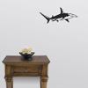 Express Yourself Great Hammerhead Shark Wall Decal (Black -Facing as Shown- 3XL) - Saltwater Fish Collection view 2