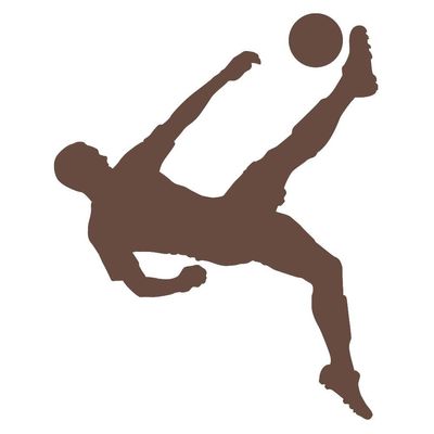 Soccer Save Wall Decal (Brown - Reverse Facing - 3XL) - Sports Collection