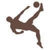 Soccer Save Wall Decal (Brown - Reverse Facing - 3XL) - Sports Collection view 1